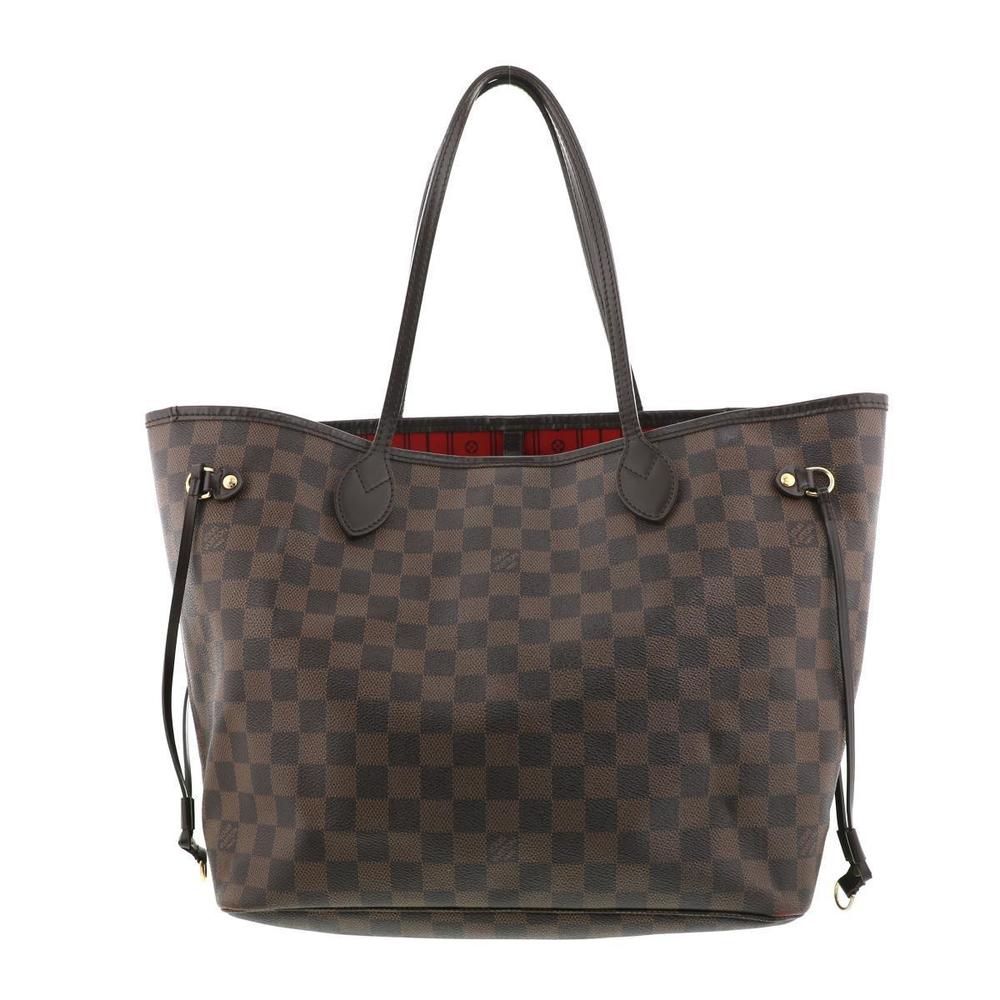 Louis Vuitton Damier Ebene Neverfull MM Tote Bag